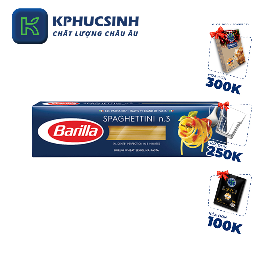 Mỳ Barilla Spaghettini sợi No.3 500g